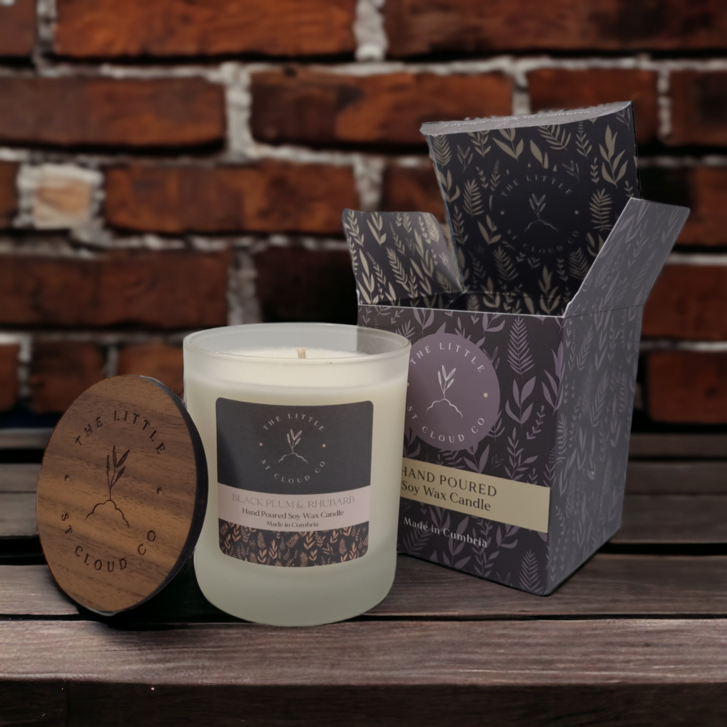 Black Plum & Rhubarb Candle Jar