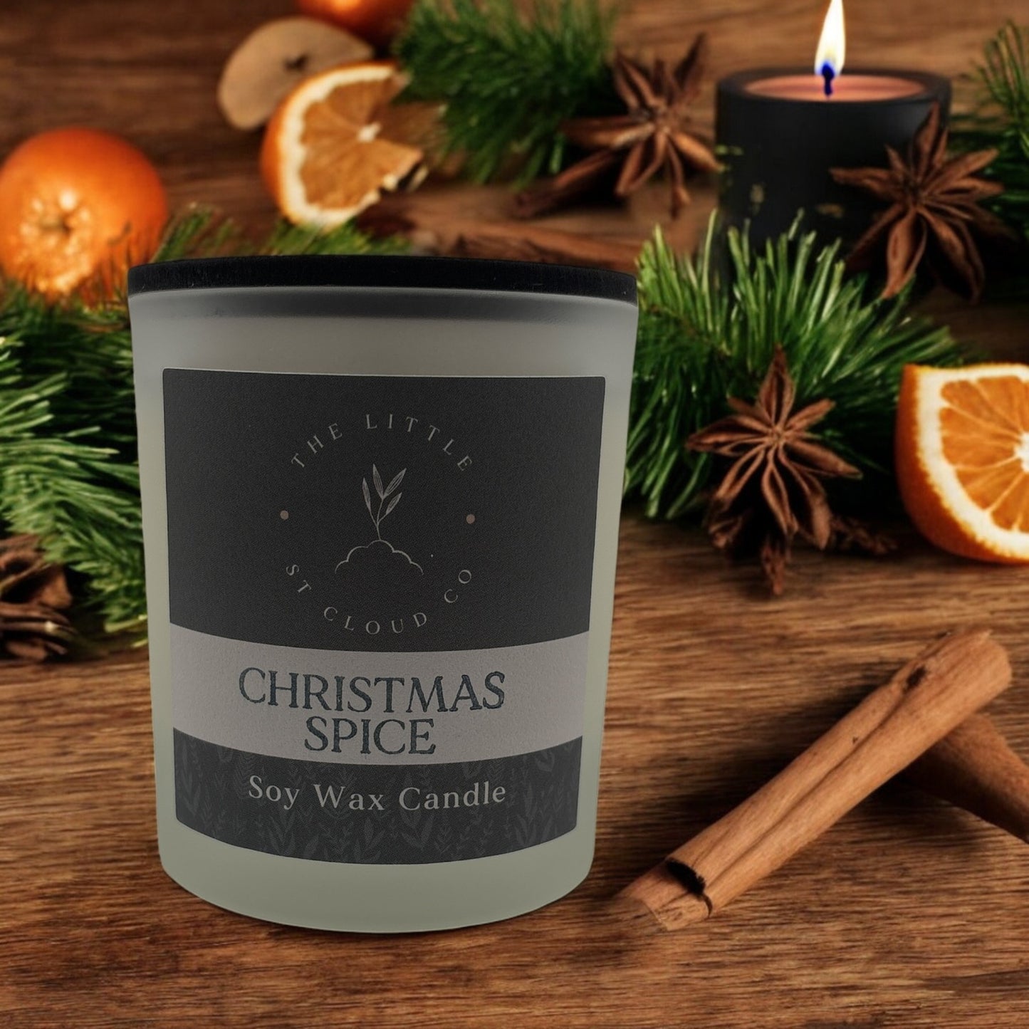 Christmas Spice Candle Jar