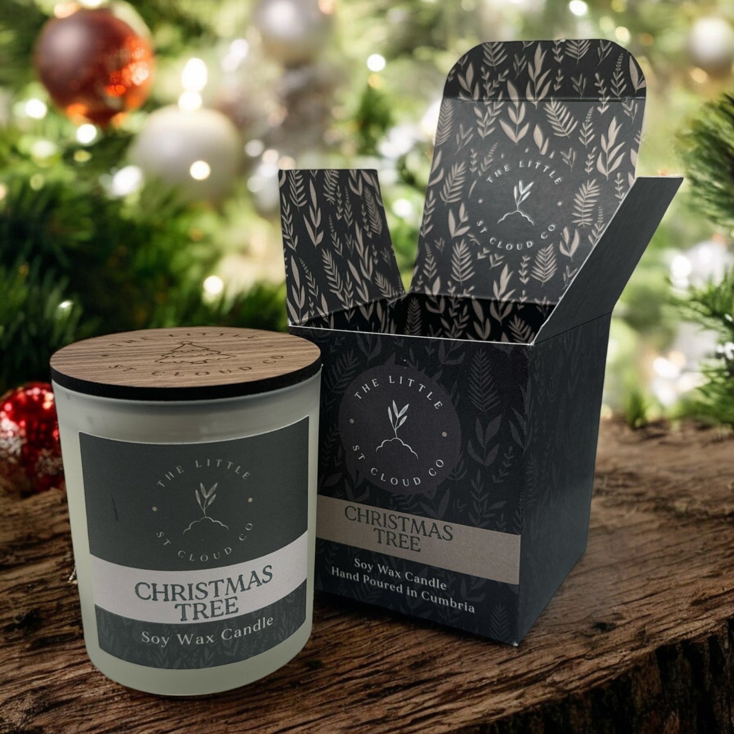 Christmas Tree Candle Jar