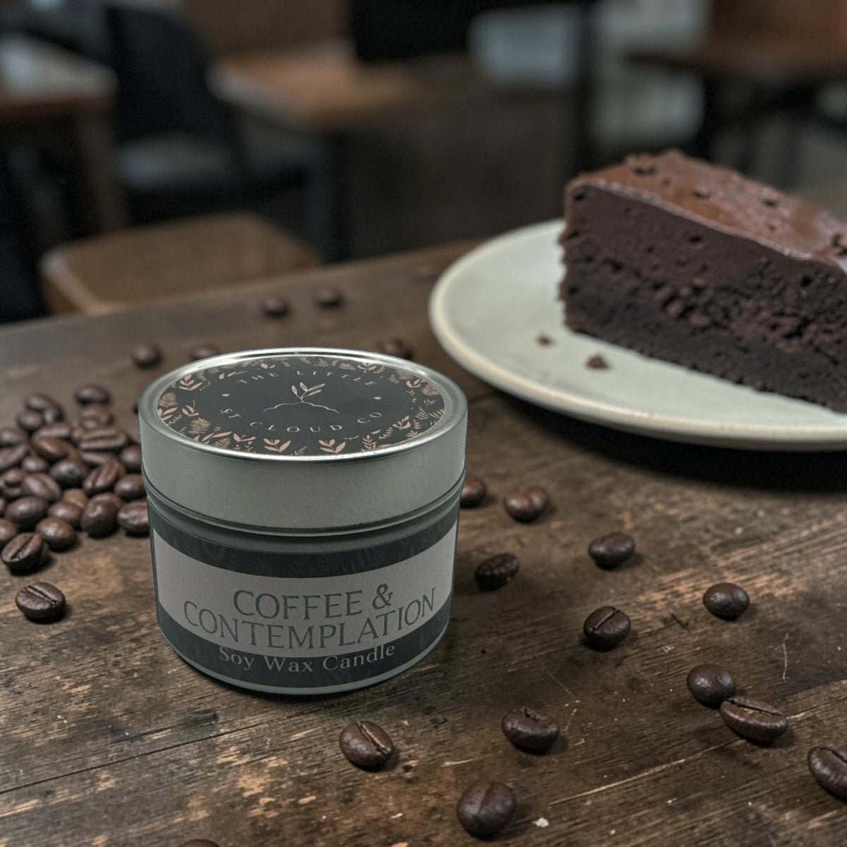 Coffee & Contemplation Candle Tin