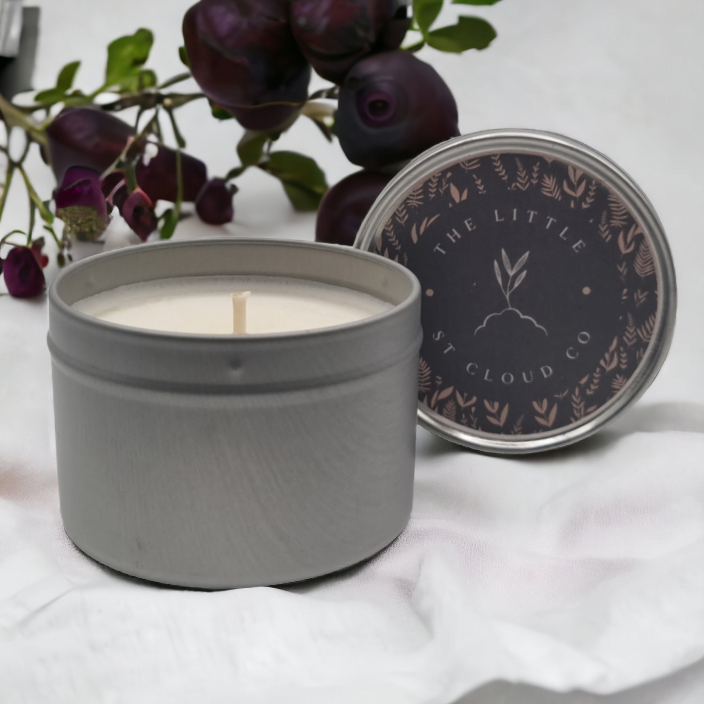 Damson, Rose & Patchouli Candle Tin