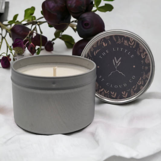 Damson, Rose & Patchouli Candle Tin