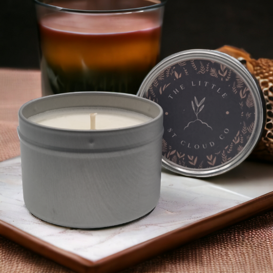 Dark Honey & Tobacco Candle Tin
