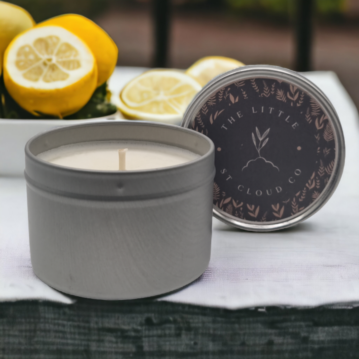Sparkling Lemon Candle Tin