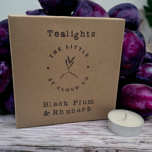 Black Plum & Rhubarb Tealights