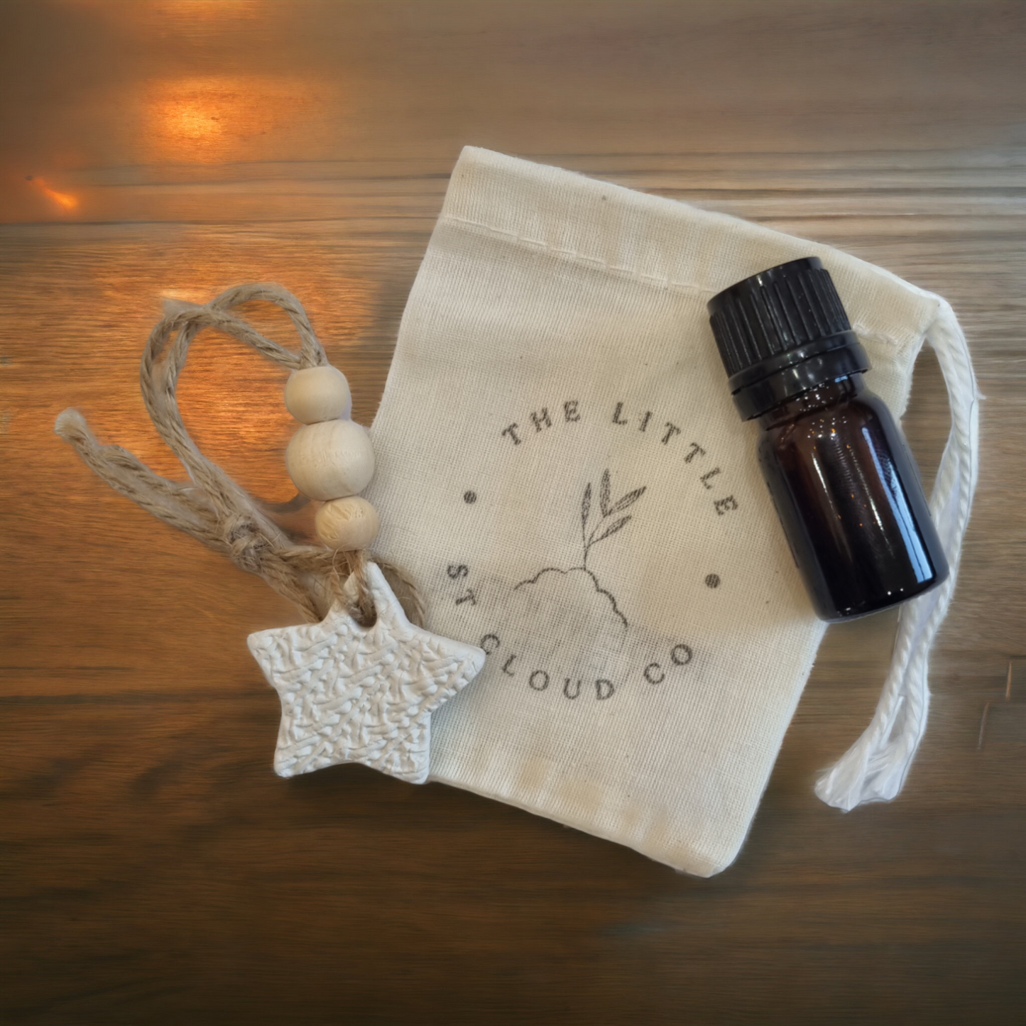 Cream Clay Star Air Freshener and Refill