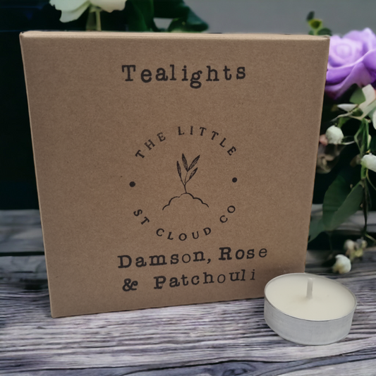 Damson, Rose & Patchouli Tealights