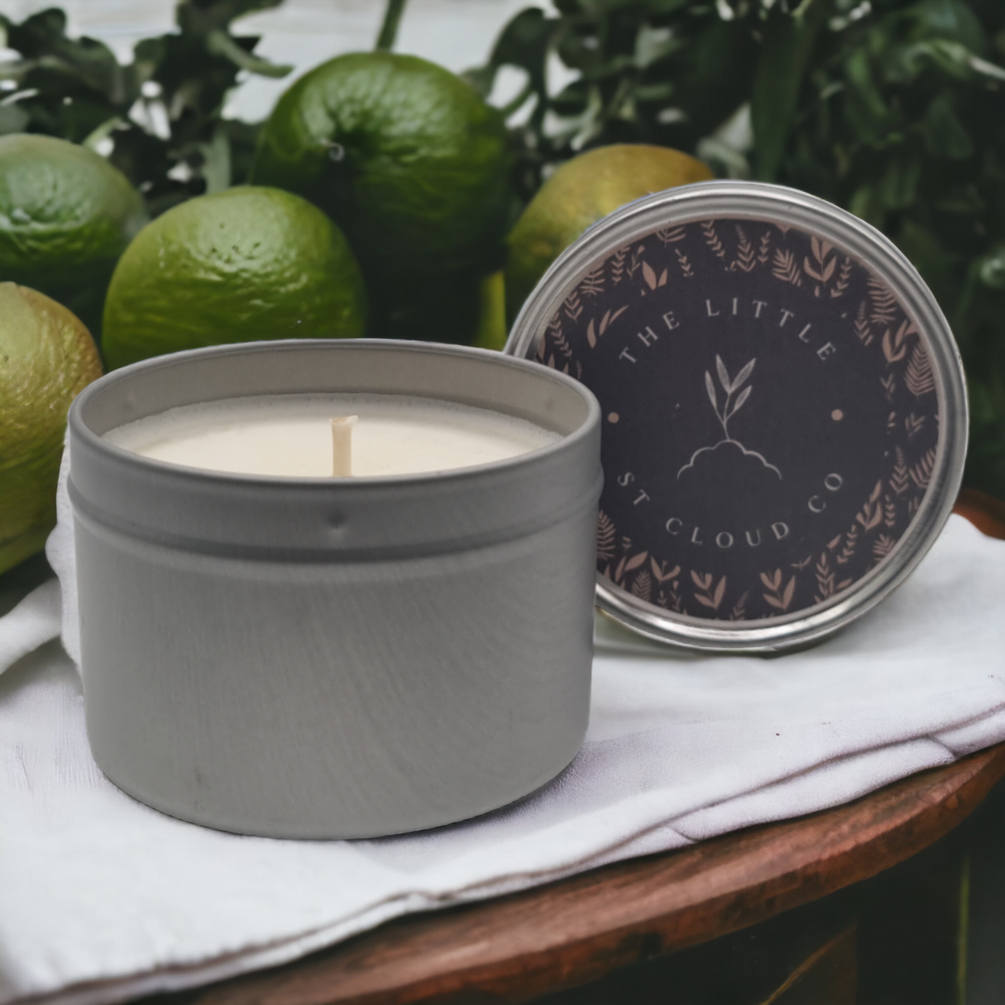 Lime, Basil and Mandarin Candle Tin