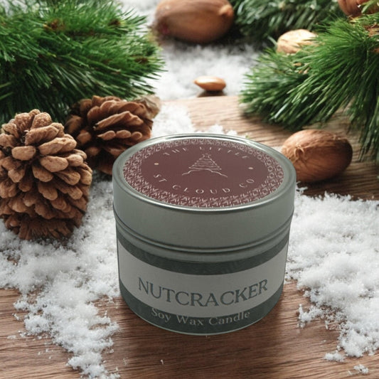 Nutcracker Candle Tin