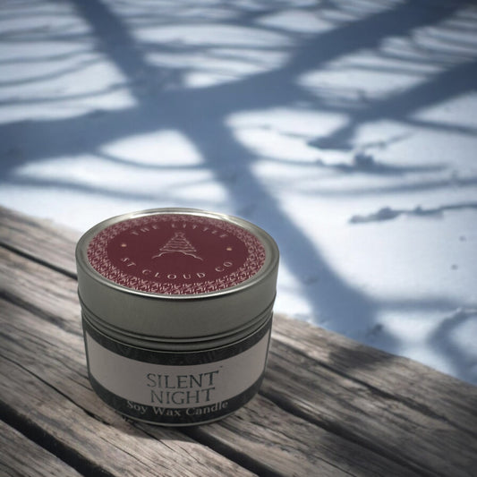 Silent Night Candle Tin