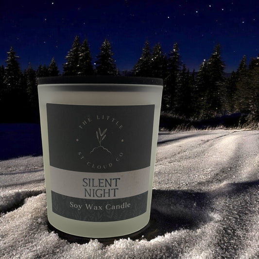 Silent Night Candle Jar